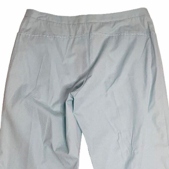 Vintage BCBG Flat Front Mid Rise Pants 8 Blue - Picture 4 of 5